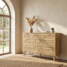 Manila Oak & PVC Rattan Chest