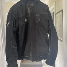 Belstaff Cordura Motorcycle Jacket Xl  With Armoured Elbows And Shoulders Black