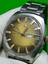 Vintage ENICAR watch Blue Dial
