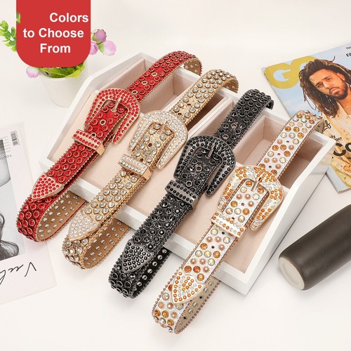 Men women rhinestone - rhinestone, belt