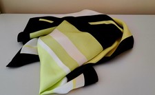 100% silk scarf block pattern