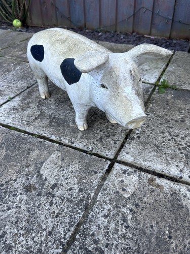 Vintage resin butchers pig - vintage,