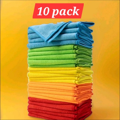 10x microfiber cleaning cloths - microfiber,