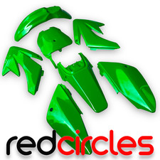 GREEN CRF70 STYLE PIT BIKE PLASTICS SET Fits 125cc 140cc 150cc 160cc PITBIKE