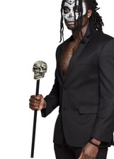 Skull Voodoo Prop Witch Doctor Staff Sceptre Halloween Fancy Dress Gothic 60cm