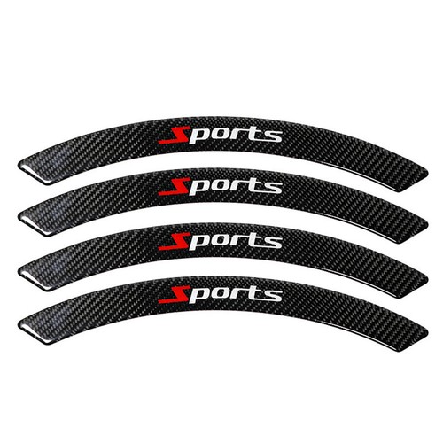 4pcs real carbon - 4pcs, fiber