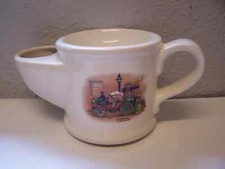 Vintage Ceramic Wade Shaving Mug. Steam Car 'La Mancelle' 1878. Great Condition