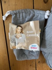Juicy Bumbles Light Grey baby wrap sling carrier