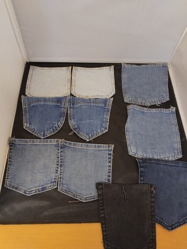 Denim jeans pockets x - , 10