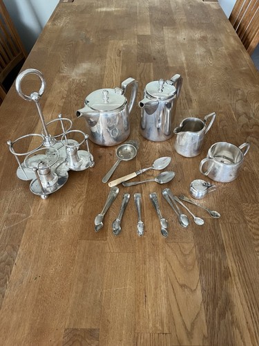 Silver plated tea - , set