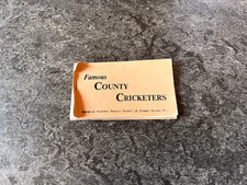 Famous County Cricketers Booklet 1958 Issued by the National Spastic Society.