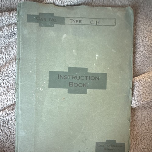 Lagonda instruction book - instruction, 2