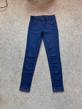 Oasis Dark Blue JADE CROP Skinny Jeans with Stretch size 10   W28  L29  R9