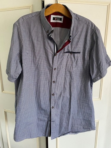 Camicie blue check short - 7,
