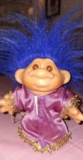Vintage Dam Troll Doll Blue