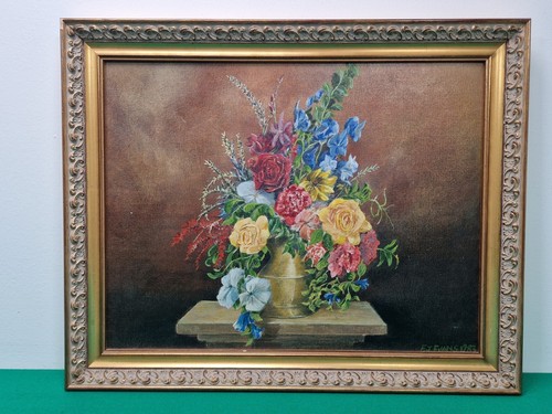 Framed 1983 still - life, flower