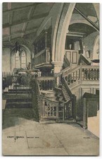 Darlington Croft Church Yorkshire Ancient Pew - Pre WWI Postcard X33