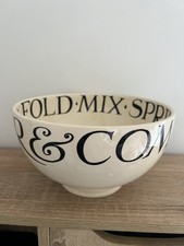 Emma Bridgewater rare 2006 Black Toast & Marmalade Large Mixing/Serving Bowl
