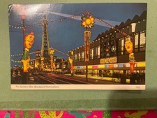 blackpool illuminations the golden mile 102 by bamforth posted 1977