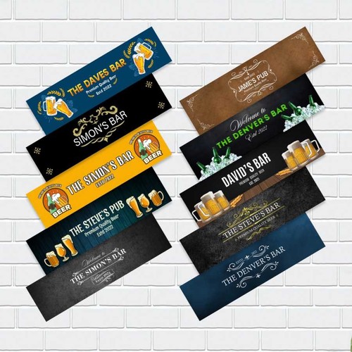 Personalised any text beer mat - personalised,