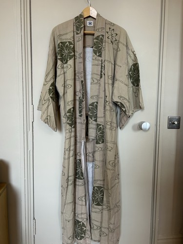 Vintage cotton japanese kimono - cotton,