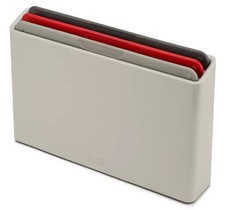 Joseph Joseph Duo 3-piece Chopping Board Set with Case (Regular) - Grey