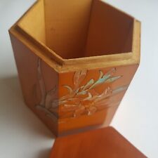 Chinese wooden tea caddy box