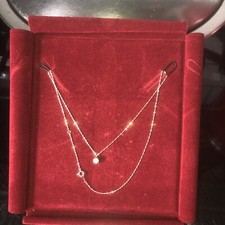 platinum diamond Pendant Necklace 