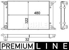 Mahle Radiator PREMIUM LINE -