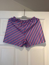 Set of 11 pairs of short in candy cane print for dance, cheer or gymnastics 