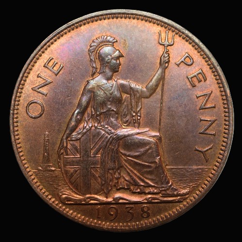 1938 george one penny - 1938, vi