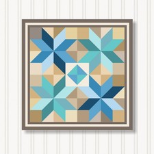 Barn Quilt Square, 8 Sizes, Outdoor & Indoor Wall Art, Home Decor, BQ033-11