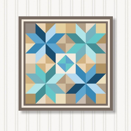Barn quilt square - quilt, 8