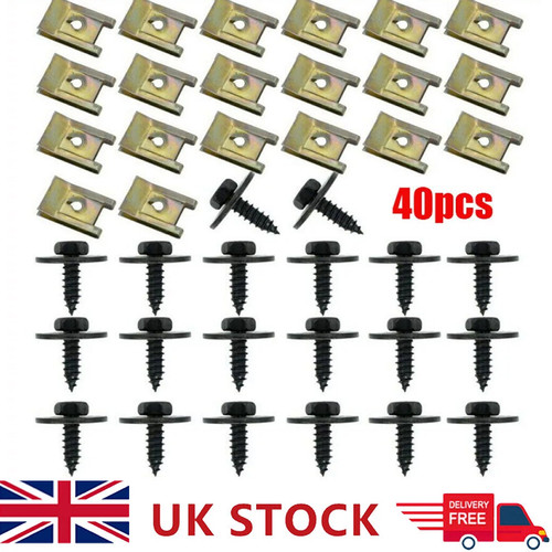 40x undertray clips - clips, for