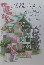 NEW HOME CARD GARDEN 7”x5”