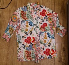 ZARA Tropical Print Jumpsuit Romper  Sz S floral shorts