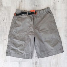 Superdry Worldwide Mens Chino Cotton Elastic Shorts With Belt / W31 / Grey