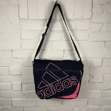 Adidas Messenger Crossbody Bag Handbag Black Pink Satchel Medium Sport Gym