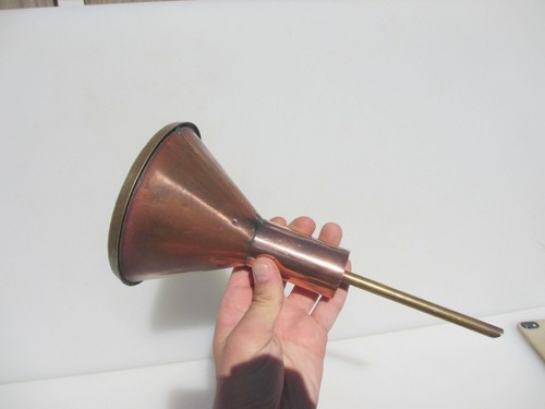 Antique copper filter funnel - copper,