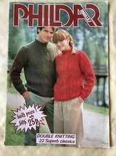 Phildar knitting pattern book. 22 family designs in DK.