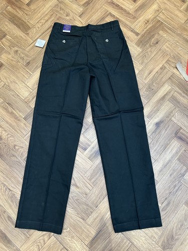 Henbury black twill chinos - black,
