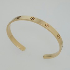 Cartier Love Bracelet Cuff Bangle 18ct Yellow Gold, Size: 20