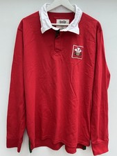 Wales Retro Rugby Shirt Kooga Red Long Sleeve Vintage Mens XL