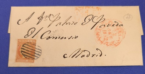 Rare 1852 spain - rare, postal