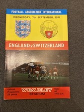 England V Switzerland Official