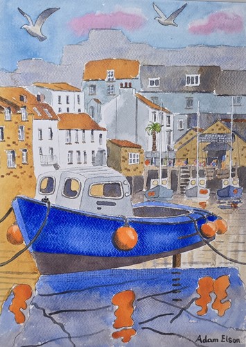 Original signed watercolour - signed,