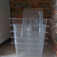 NSE Food Containers with Lids Reusable  Freezer Safe x 5