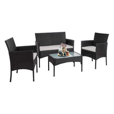4PIECE RATTAN GARDEN FURNITURE