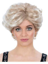 Peoples Princess Wig Ladies Diana Wig Short Blonde Fancy Dress Wig Adults