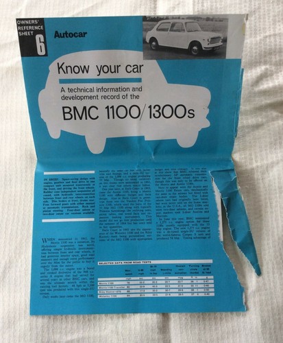 Bmc 1100 1300 autocar - 1100/1300,